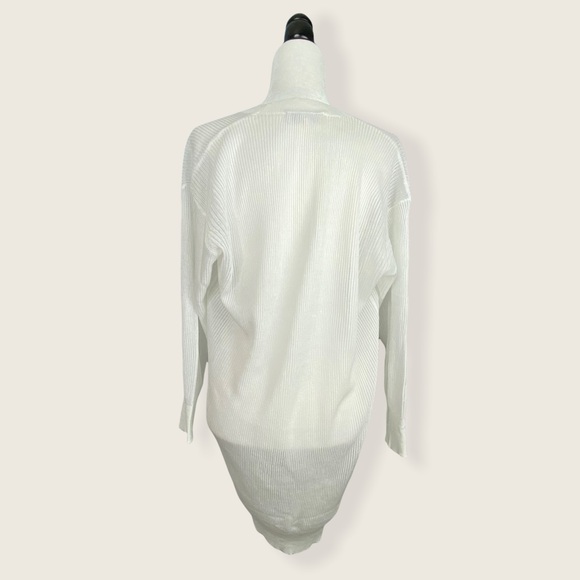 House of CB Stefania White Sheer Midi Cardigan XS - Picture 15 of 16
